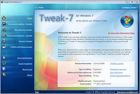 Tweak-7 1.0 Build 1115