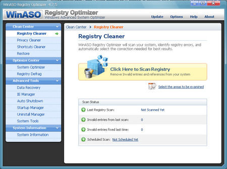 WinASO Registry Optimizer v4.7.5 