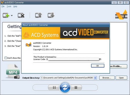 AcdVIDEO Converter 1.0.14