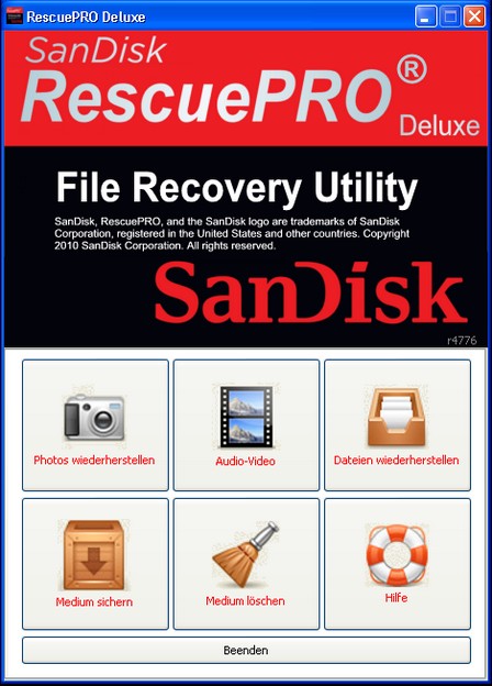 SanDisk RescuePRO Deluxe 4.5.0.10