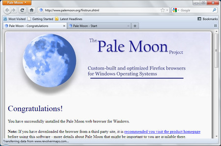 Pale Moon 15.0 
