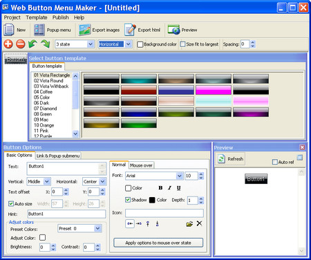  Web Button Menu Maker 3.2