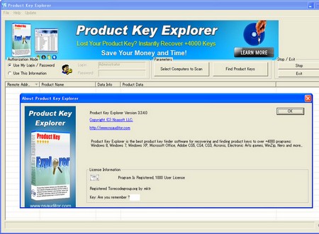  Nsauditor Product Key Explorer 3.3.4.0